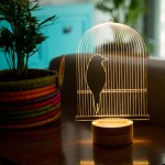lampada led da tavolo design BIRDCAGEOPT