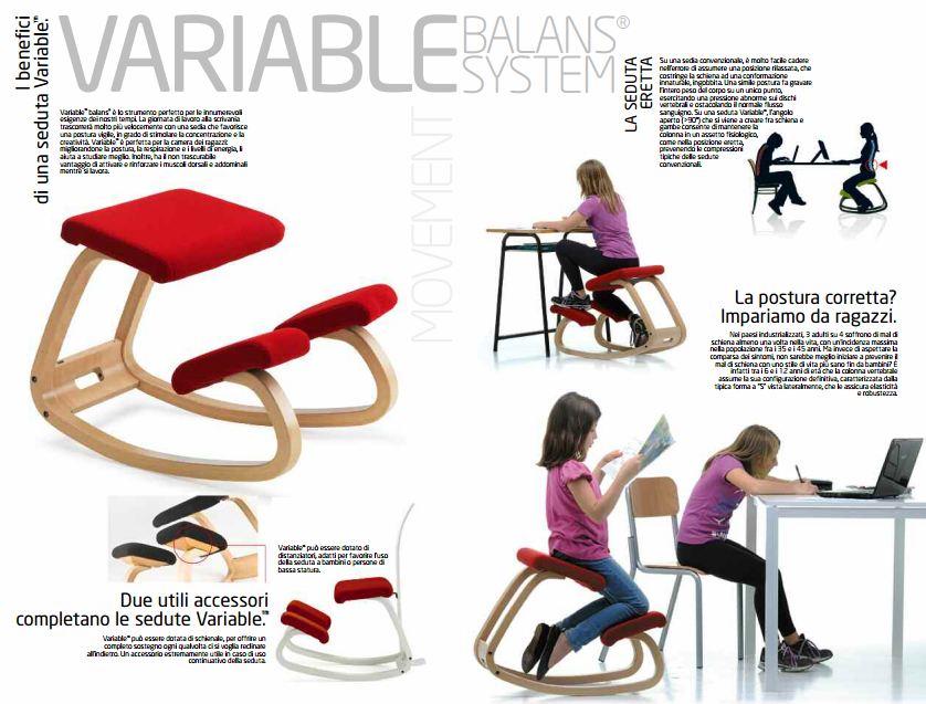 ファッションの Varier Variable Seduta Ergonomica - 椅子/チェア