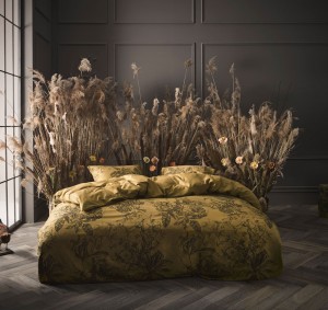 ESSENZA sacco copripiumino letto Vivienne Ochre fiori 01