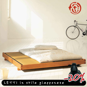 Onfuton-Black-Friday-2024-tutto--20-arredamento-ecologico-letto-Spazio-stile-giapponese-in-legno-massello-e-tatami