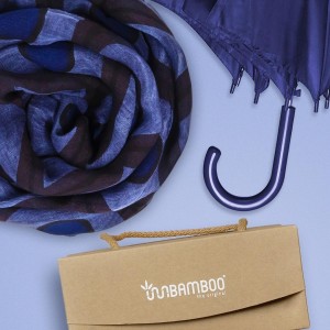 innbamboo foulard ecologico bambù natura  pioggia van gogh ombrello