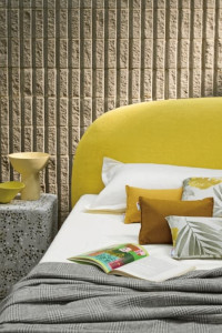 letto Dorsal rete con testiera Simplicity C02 in tessuto 02