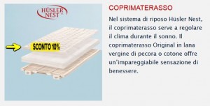 promo primavera Coprimaterasso Husler Nest