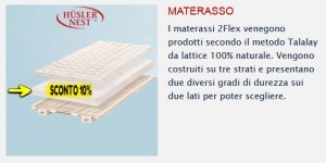 promo primavera Materasso Husler Nest