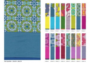 tessuti copriletto colorati fantasie Onfuton